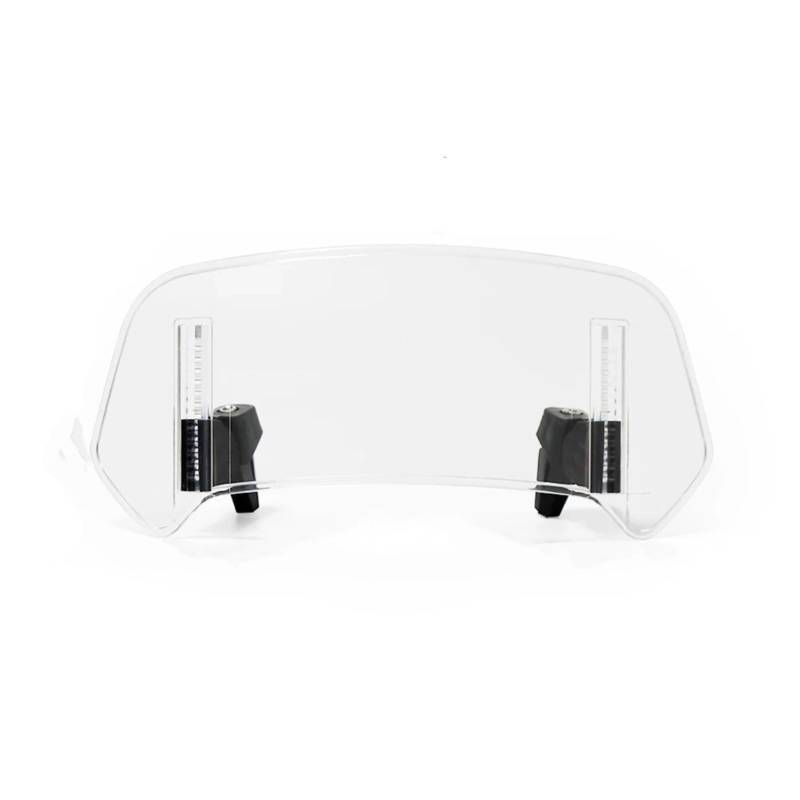 MOXSQFT Motorrad Windschutz Für F850GS Für F750GS Für 1250GS Für 1250LC Motorrad Universal Windschutzscheibenverlängerung Einstellbare Spoiler Clamp-On Motorräder Deflektor(Transparent,Big) von MOXSQFT
