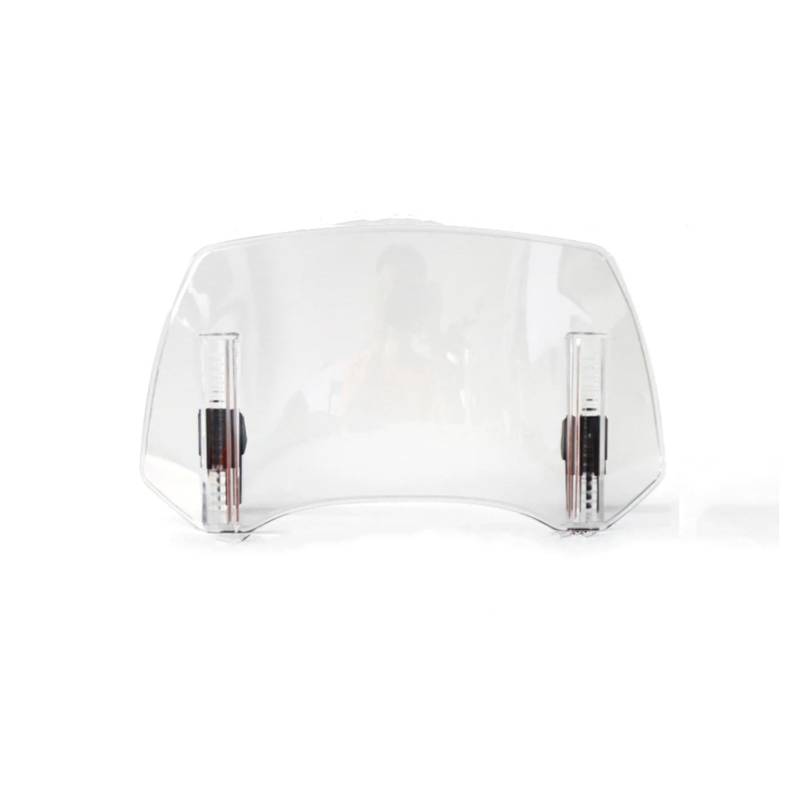 MOXSQFT Motorrad Windschutz Für NC750X Für NC750S Für NC700X Motorrad Windschutzscheibe Verlängerung Einstellbare Spoiler Deflektor Motorrad Windabweiser(Transparent) von MOXSQFT