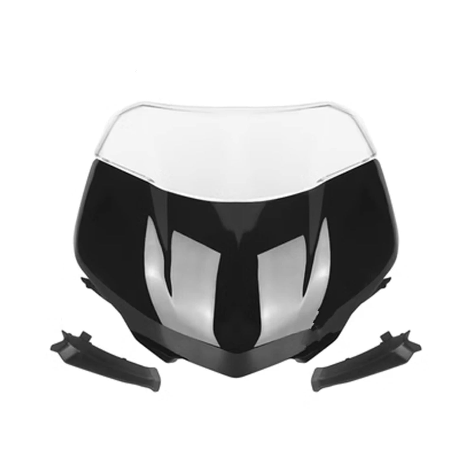 MOXSQFT Motorrad Windschutz Für Street Für Triple Für 765RS Moto2 2023 Motorrad Frontscheibe Windschutz Visier Wind Bildschirm Spoiler Deflektor Motorrad Windschutzscheibe(Black) von MOXSQFT