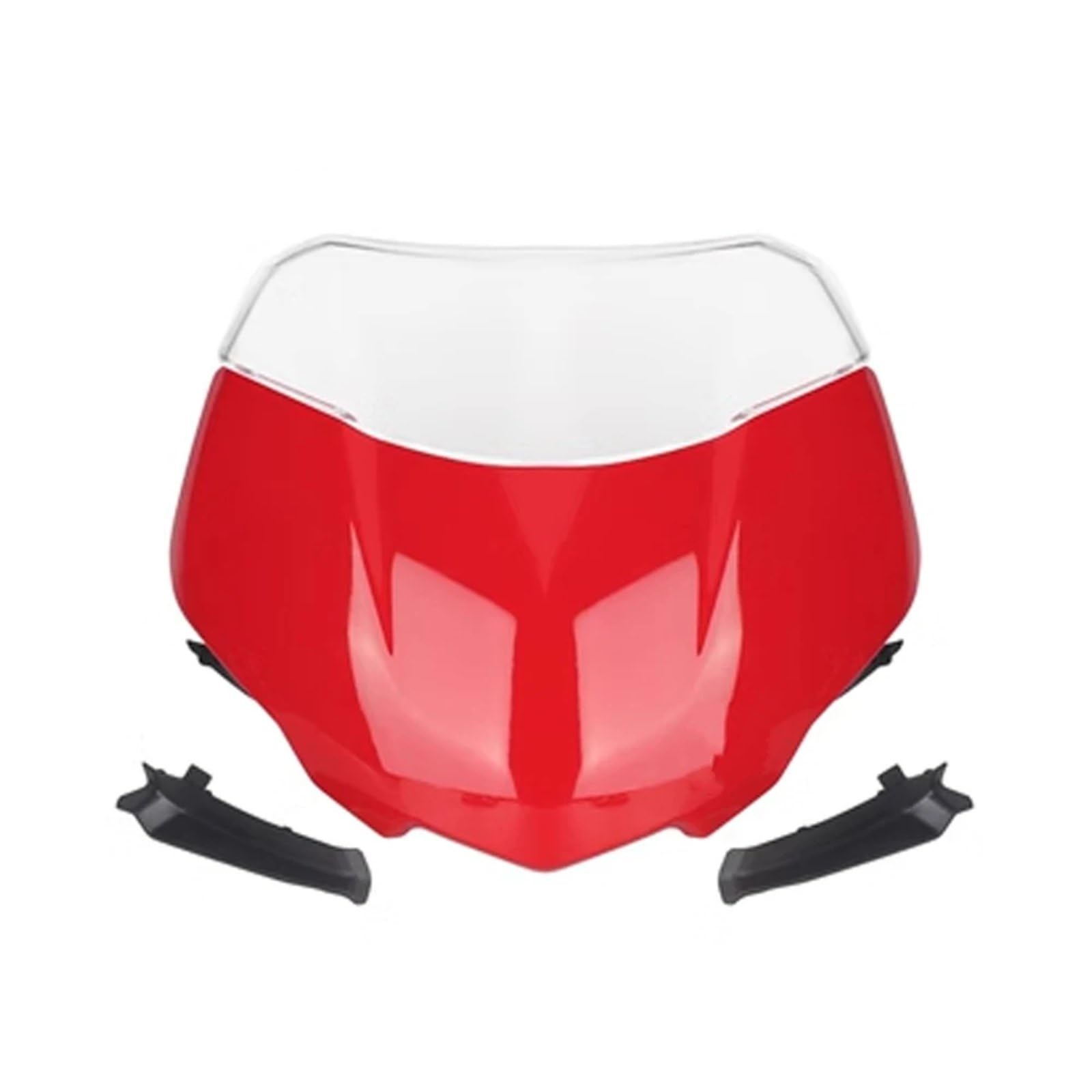 MOXSQFT Motorrad Windschutz Für Street Für Triple Für 765RS Moto2 2023 Motorrad Frontscheibe Windschutz Visier Wind Bildschirm Spoiler Deflektor Motorrad Windschutzscheibe(Red) von MOXSQFT