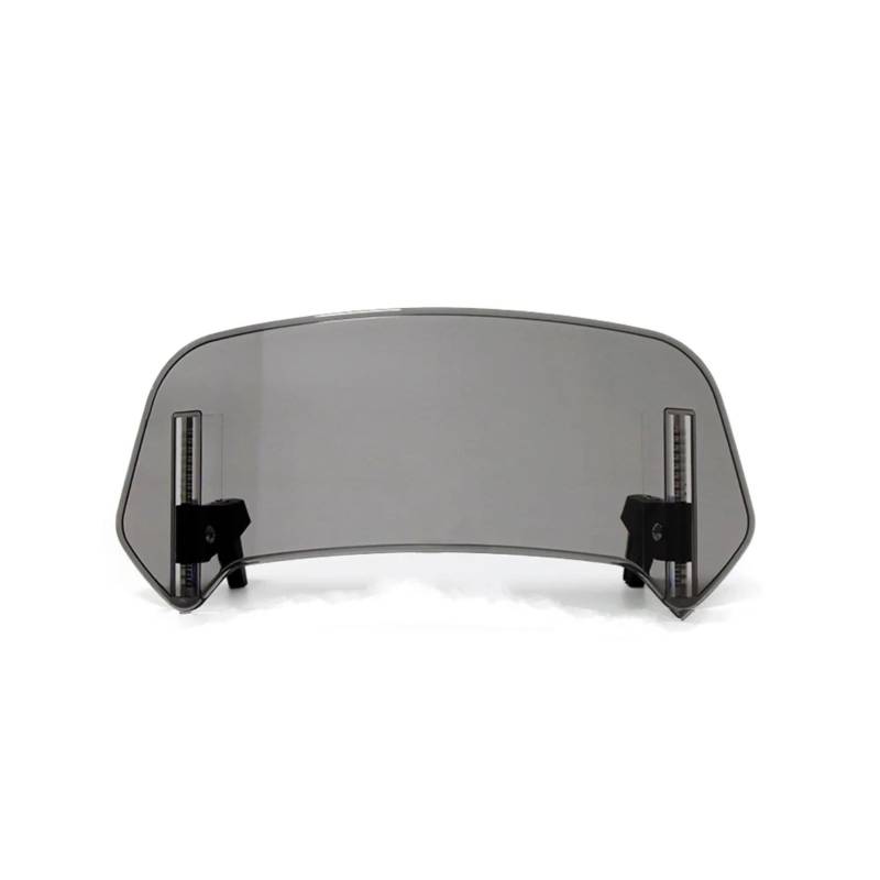 MOXSQFT Motorrad Windschutz Kompatibel Mit Für 650 Für Er6n Motorrad-Universal-Windschutzscheibenverlängerung, Verstellbarer Spoiler, Für Anklemmen, Für Erhöhen Der Windschutzscheibe(Light Smoke,Big) von MOXSQFT