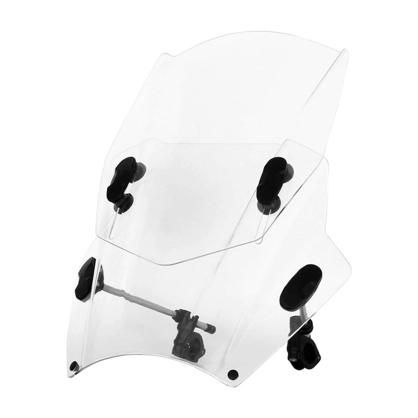 MOXSQFT Motorrad Windschutz Kompatibel Mit Yamaha Für FZ-10 Für FZ-09 Für FZ1N Für FZ6 Motorrad Verstellbare Windschutz-Windschutzscheibe Motorrad-Windschutzscheiben-Spoiler(Transparent) von MOXSQFT