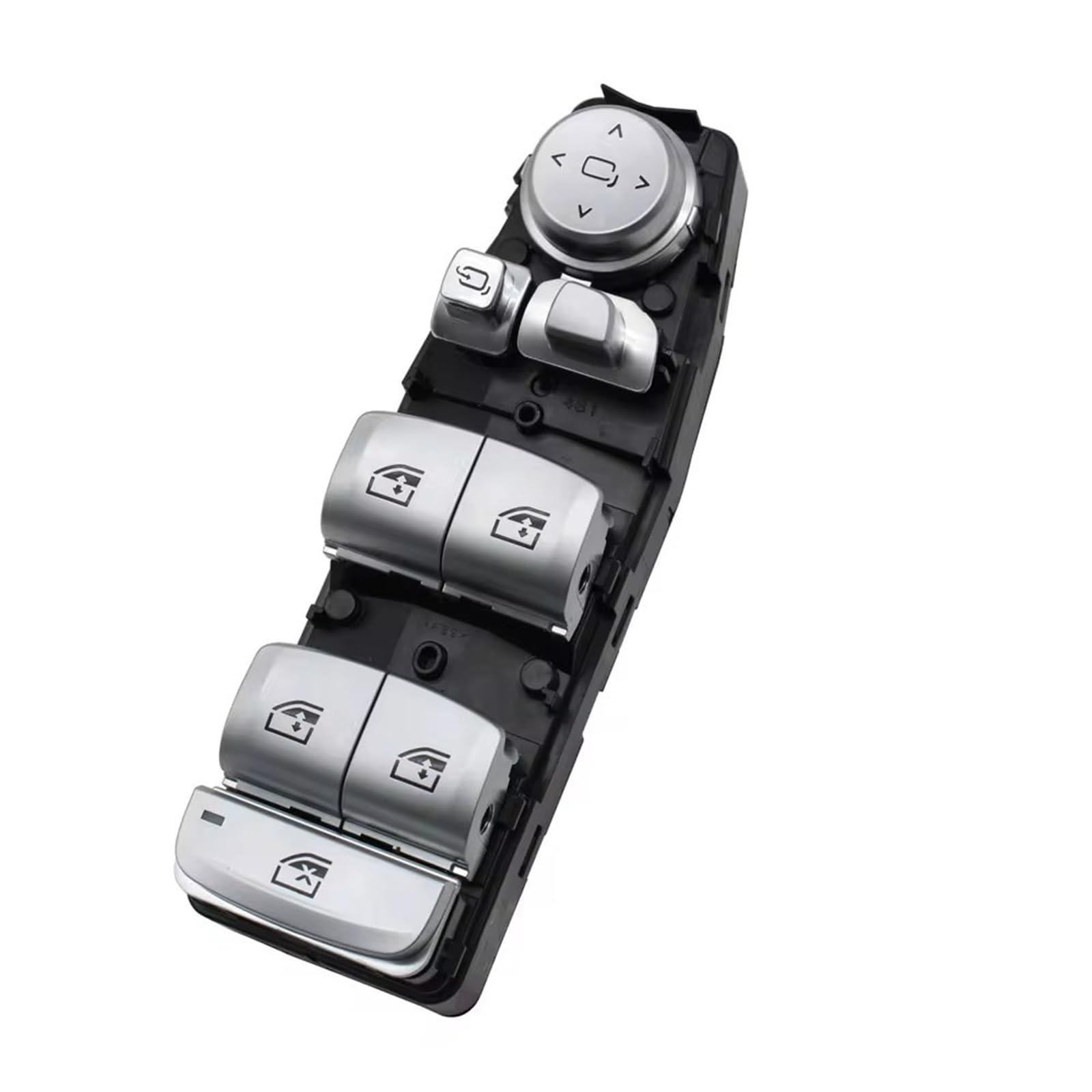 MOXSQFT Schalter Fensterheber Kompatibel Mit Für F10 F11 2010 2011 2012 2013 2014 2015 2016 2017 2018 Für Master Power Fensterheber-Taste Elektrischer Heber-Steuerschalter(Silver,2 Type) von MOXSQFT