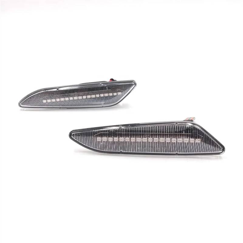 MOXSQFT Seitenblinker Blinker Kompatibel Mit Alfa Für Romeo Für 147 Typ (937) 2000-2010 Für 156 Typ (932) 1997-2005 Seitenmarkierungsleuchte Dynamische Pfeil-Blinker-Blinkerlampen(Clear Shell) von MOXSQFT