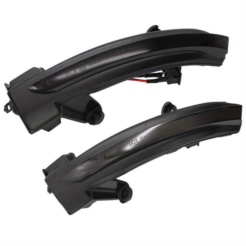 MOXSQFT Seitenblinker Blinker Kompatibel Mit Für Megane IV 2016 2017 2018 2019 Auto Dynamische Seitenspiegel Blinker Licht Blinker Sequentielle Anzeigelampe von MOXSQFT