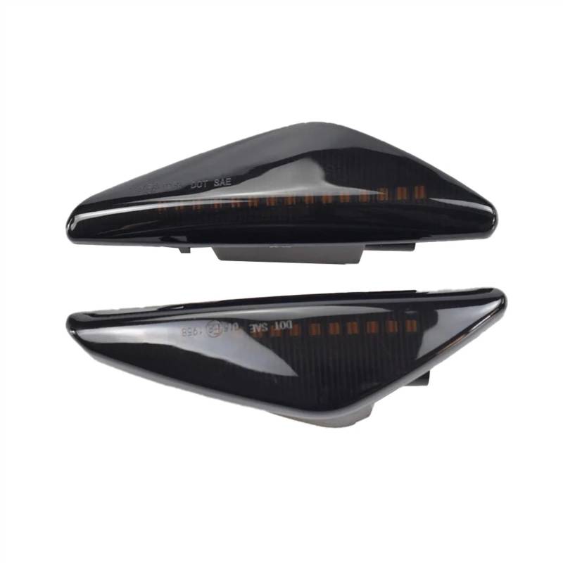 MOXSQFT Seitenblinker Blinker Kompatibel Mit Für X3 F25 X5 E70 X6 E71 E72 2008 2009 2010 2011 2012 2013 2014 Geräuchertes Auto Dynamisches Seitenmarkierungslicht Blinkerlicht von MOXSQFT