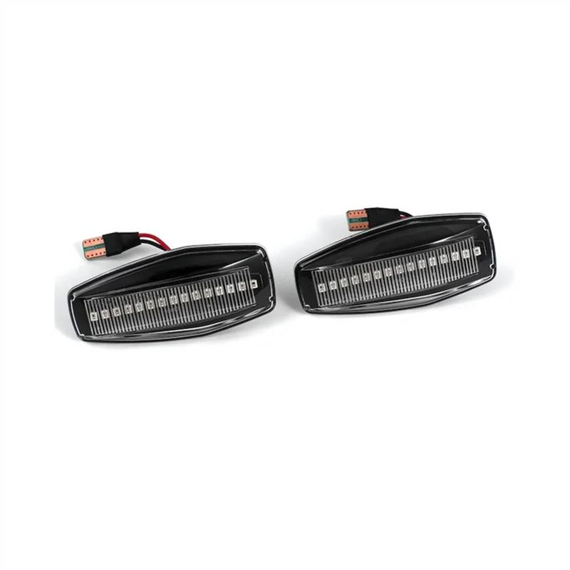 MOXSQFT Seitenblinker Blinker Kompatibel Mit Hyundai Für Elantra Für Getz Für Sonata XG 2004 2005 2006 Dynamische Seitenmarkierungsleuchte Seitensignal Sequentielle Blinkerleuchten(Smoked Type) von MOXSQFT