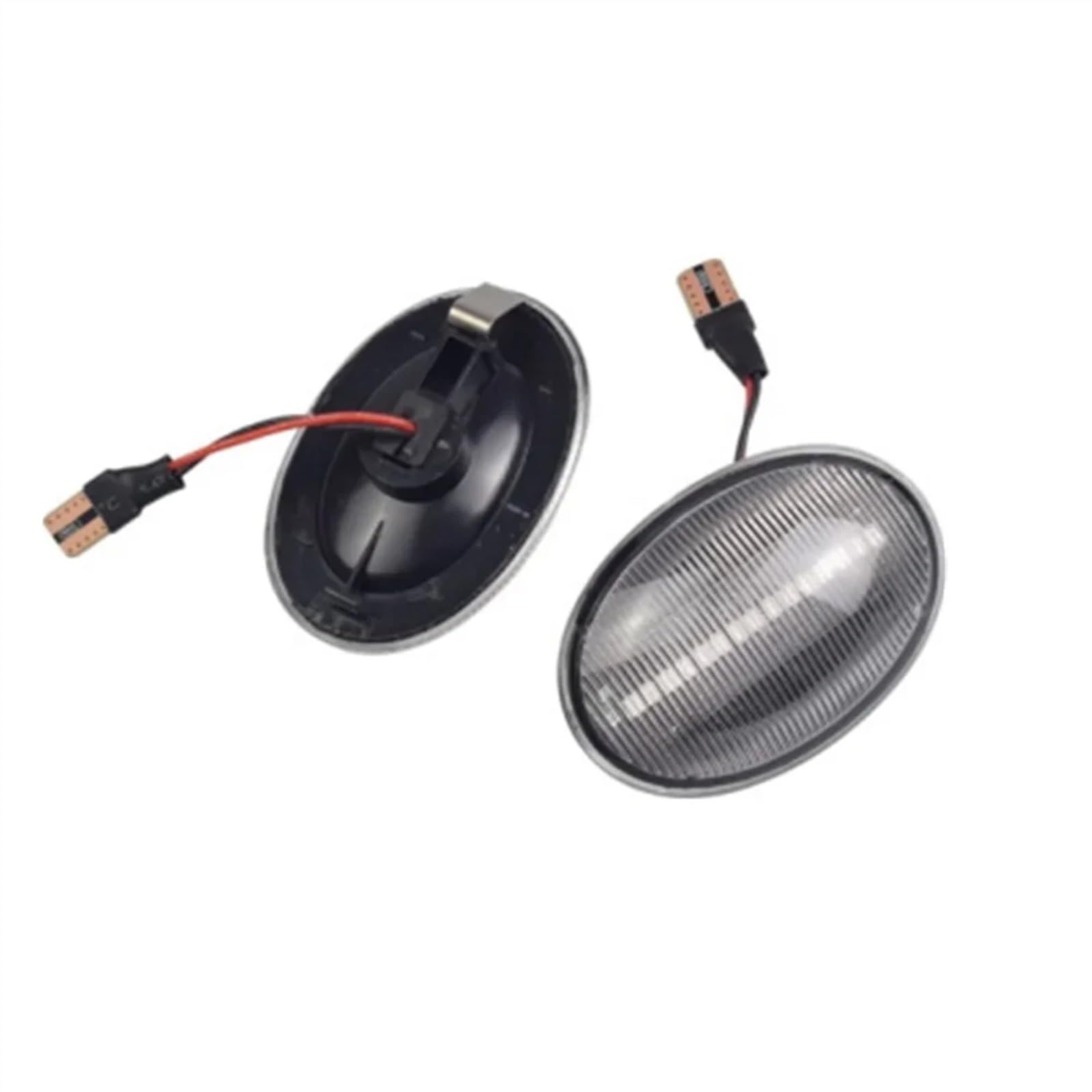 MOXSQFT Seitenblinker Blinker Kompatibel Mit MINI Für Cooper Für R55 R56 R57 R58 R59 CL-R56-LSM-SM 2 STÜCKE Dynamische Seitenmarkierungs-Blinkerleuchte Sequentielles Blinkerlicht(Crystal Type) von MOXSQFT