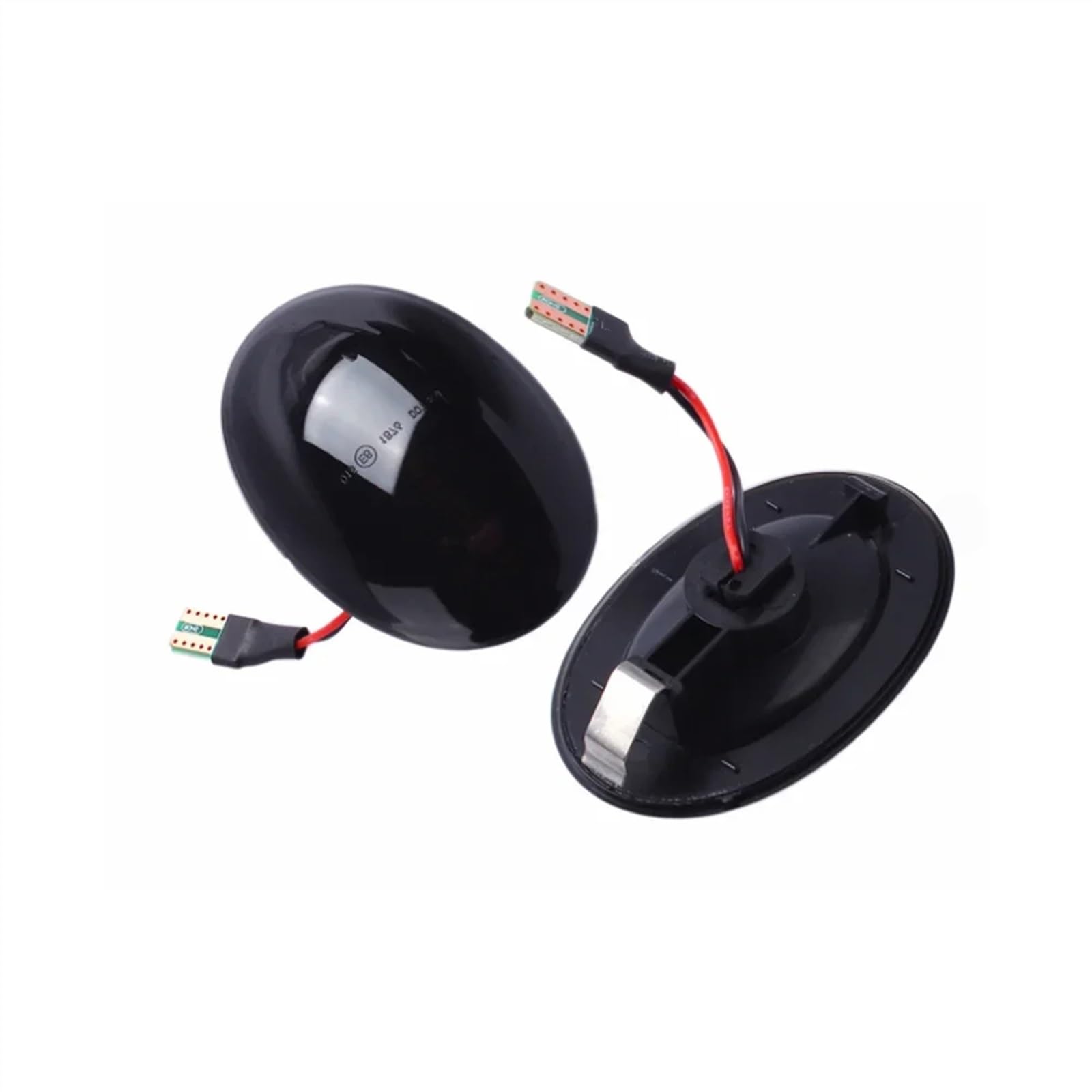 MOXSQFT Seitenblinker Blinker Kompatibel Mit MINI Für Cooper Für R55 R56 R57 R58 R59 CL-R56-LSM-SM 2 STÜCKE Dynamische Seitenmarkierungs-Blinkerleuchte Sequentielles Blinkerlicht(Smoked Type) von MOXSQFT