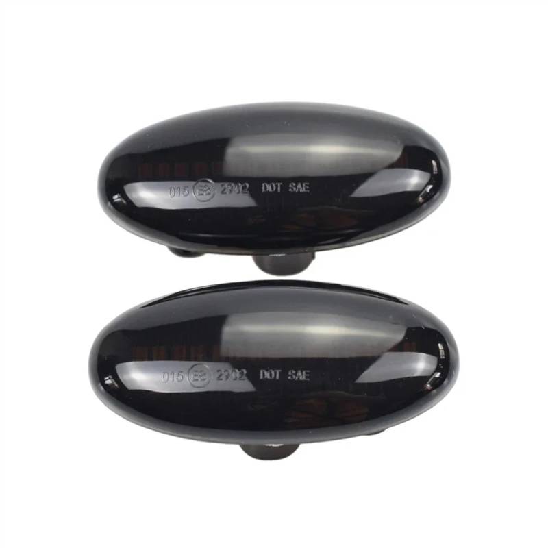 MOXSQFT Seitenblinker Blinker Kompatibel Mit Mazda 2 2003–2007 Für Mazda 3 5 6 Für BT-50 MPV II 2006–2012 Dynamische Blinker-Seitenmarkierungsleuchte Sequentielle Blinkerlampe(Smoked Type) von MOXSQFT