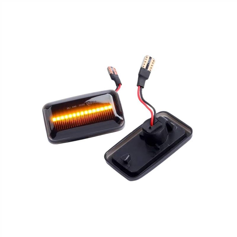 MOXSQFT Seitenblinker Blinker Kompatibel Mit Porsche Für 911 930 911 Für Carrera 1992 1993 1994 1995 1996 1997 1998 2 Stück Dynamische Seitenmarkierungsleuchten Canbus-Blinkerlampen(Smoked Type) von MOXSQFT