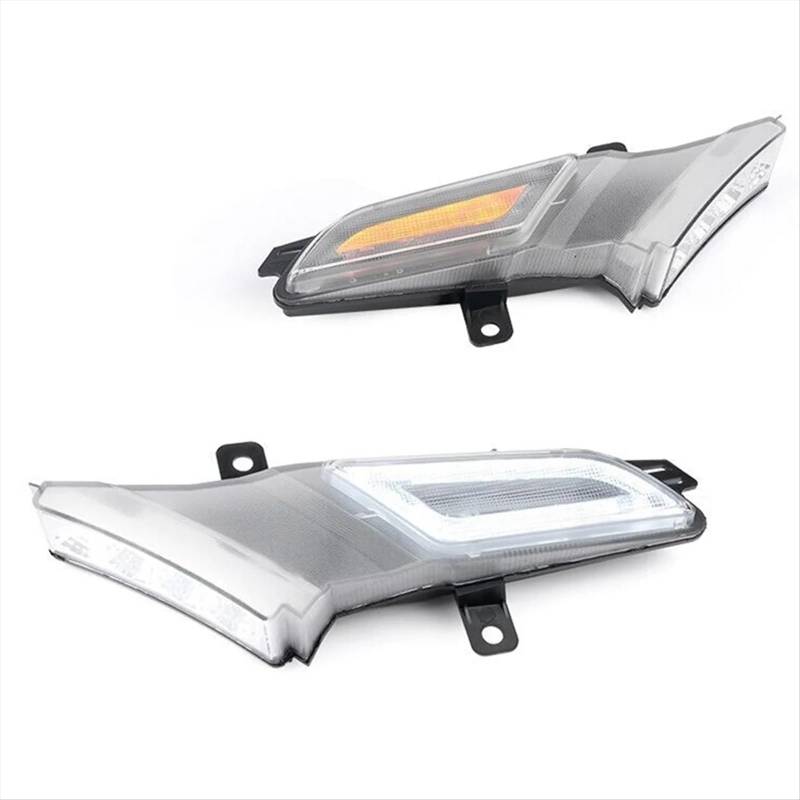 MOXSQFT Seitenblinker Blinker Kompatibel Mit Porsche Für Cayenne 957 2007 2008 2009 2010 EIN Paar Auto-Seitenmarkierungsleuchten Dynamisches Bernsteinfarbenes Blinkerlicht von MOXSQFT