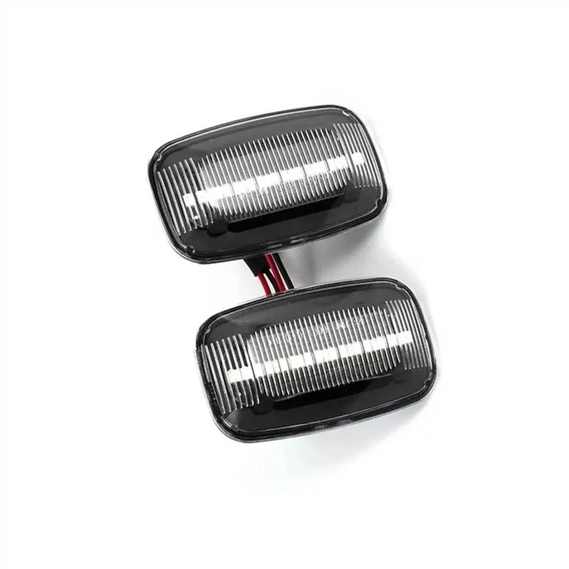 MOXSQFT Seitenblinker Blinker Kompatibel Mit Toyota Für Hilux 1988-2005 Für Land Für Cruiser 100 Serie 1998-2007 Blinker Seitenspiegelanzeige Blinkerlicht(Crystal Type) von MOXSQFT