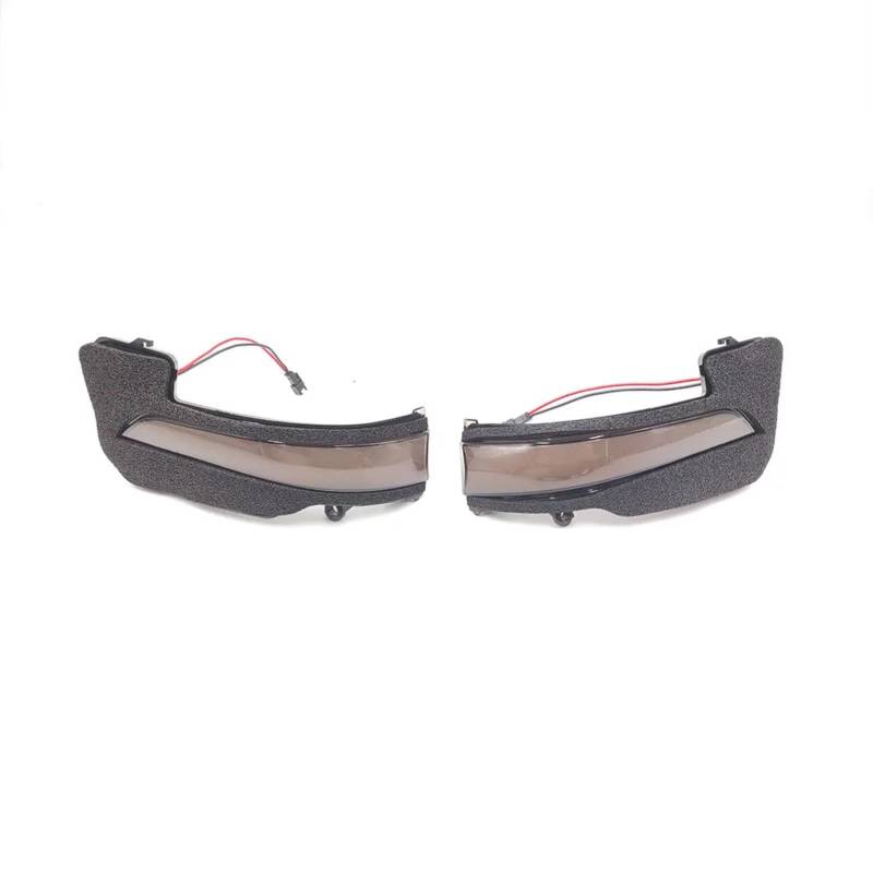 MOXSQFT Seitenblinker Blinker Kompatibel Mit Toyota Für Hilux Für Revo Für Fortuner Für Innova 2016-2021 Seitenrückspiegelanzeige Dynamische Sequentielle Lampe Blinkerlicht(Smoke Shell) von MOXSQFT