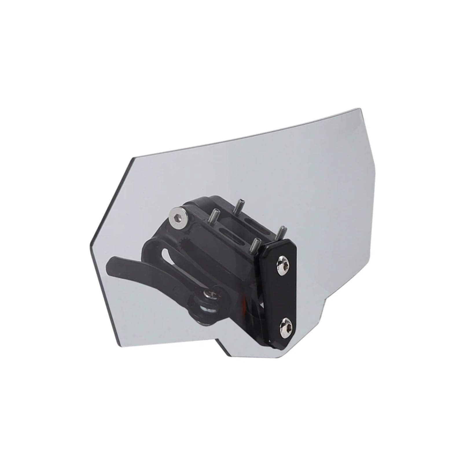 Motorrad Windschutz Allgemeine Teile Motorrad Universal Modifizierte Erhöhte Windschutzscheibe Windschutzscheibe Installiert Moto Windschutzscheibenverlängerung Motorräder Spoiler(A style grey) von MOXSQFT