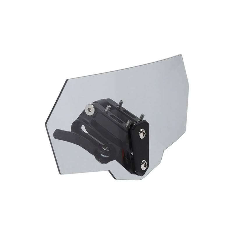 Motorrad Windschutz Allgemeine Teile Motorrad Universal Modifizierte Erhöhte Windschutzscheibe Windschutzscheibe Installiert Moto Windschutzscheibenverlängerung Motorräder Spoiler(A style grey) von MOXSQFT