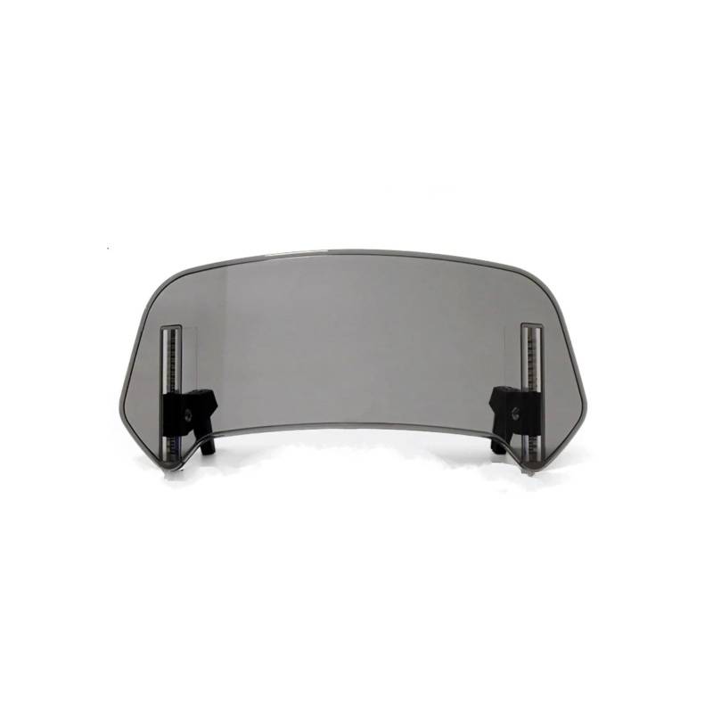 Motorrad Windschutz Kompatibel Mit Für 650 Für Er6n Motorrad-Universal-Windschutzscheibenverlängerung, Verstellbarer Spoiler, Für Anklemmen, Für Erhöhen Der Windschutzscheibe(Light Smoke,Small) von MOXSQFT
