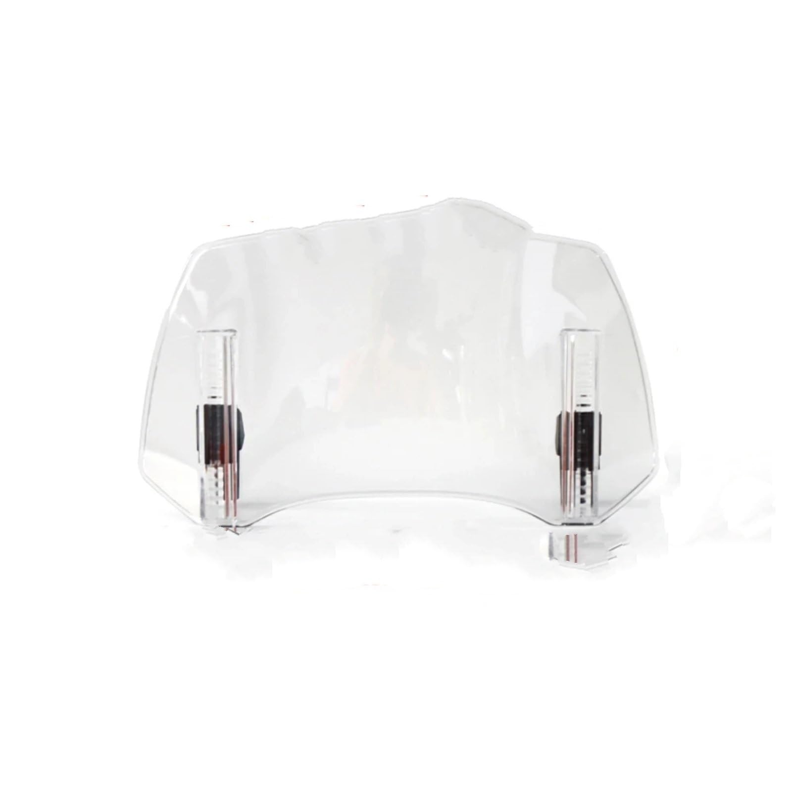 Motorrad Windschutz Kompatibel Mit Für 650 Für Er6n Motorrad-Universal-Windschutzscheibenverlängerung, Verstellbarer Spoiler, Für Anklemmen, Für Erhöhen Der Windschutzscheibe(Transparent,Size3) von MOXSQFT
