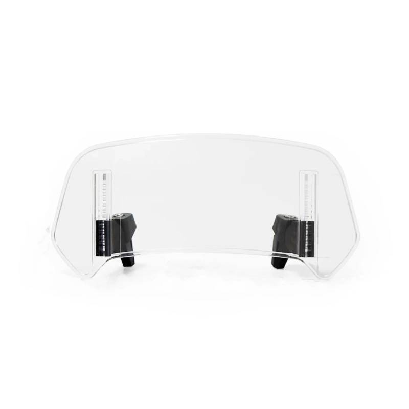 Motorrad Windschutz Kompatibel Mit Für 650 Für Er6n Motorrad-Universal-Windschutzscheibenverlängerung, Verstellbarer Spoiler, Für Anklemmen, Für Erhöhen Der Windschutzscheibe(Transparent,Small) von MOXSQFT