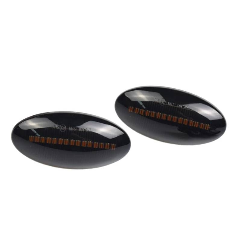 Seitenblinker Blinker Kompatibel Mit Suzuki Für Swift Für Jimmy Für Vitara Für SX4 2007-2015 Dynamische Seitenmarkierungs-Blinkerleuchten-Anzeige Bernstein Repeater-Autolichter(Dynamic Smoked) von MOXSQFT