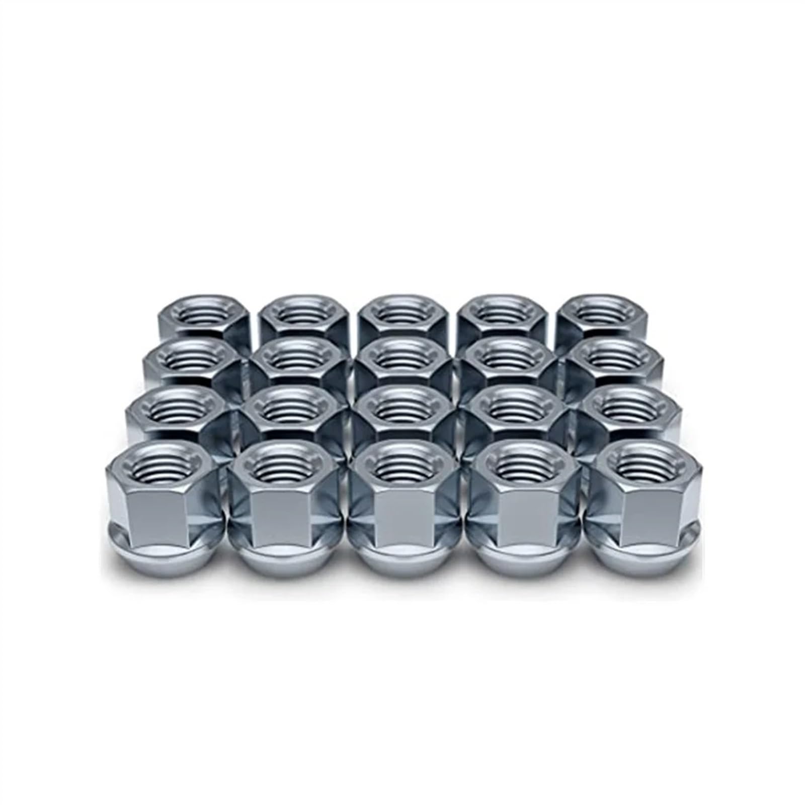 Radschrauben 20 Stück 21 Mm Höhe Offene Radmuttern M12 X 1,25, M12 X 1,5, 1-2-20, 9-16-18, M14 X 1,5, M14 X 2,0 (19 Mm), Sechskant, Auto-Radschrauben, Muttern, Stehbolzen, Nabenmuttern (Color : M12x1 von MObyat