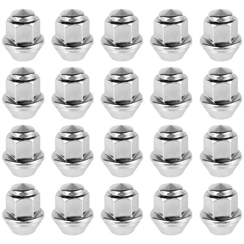 Radschrauben Kompatibel Mit Ford 20 Stück Radmuttern M12 X 1,5 19 Mm Sechskant-Radmuttern 1678260 60 Autozubehör Radnabenmuttern Reifenschraubenschrauben von MObyat