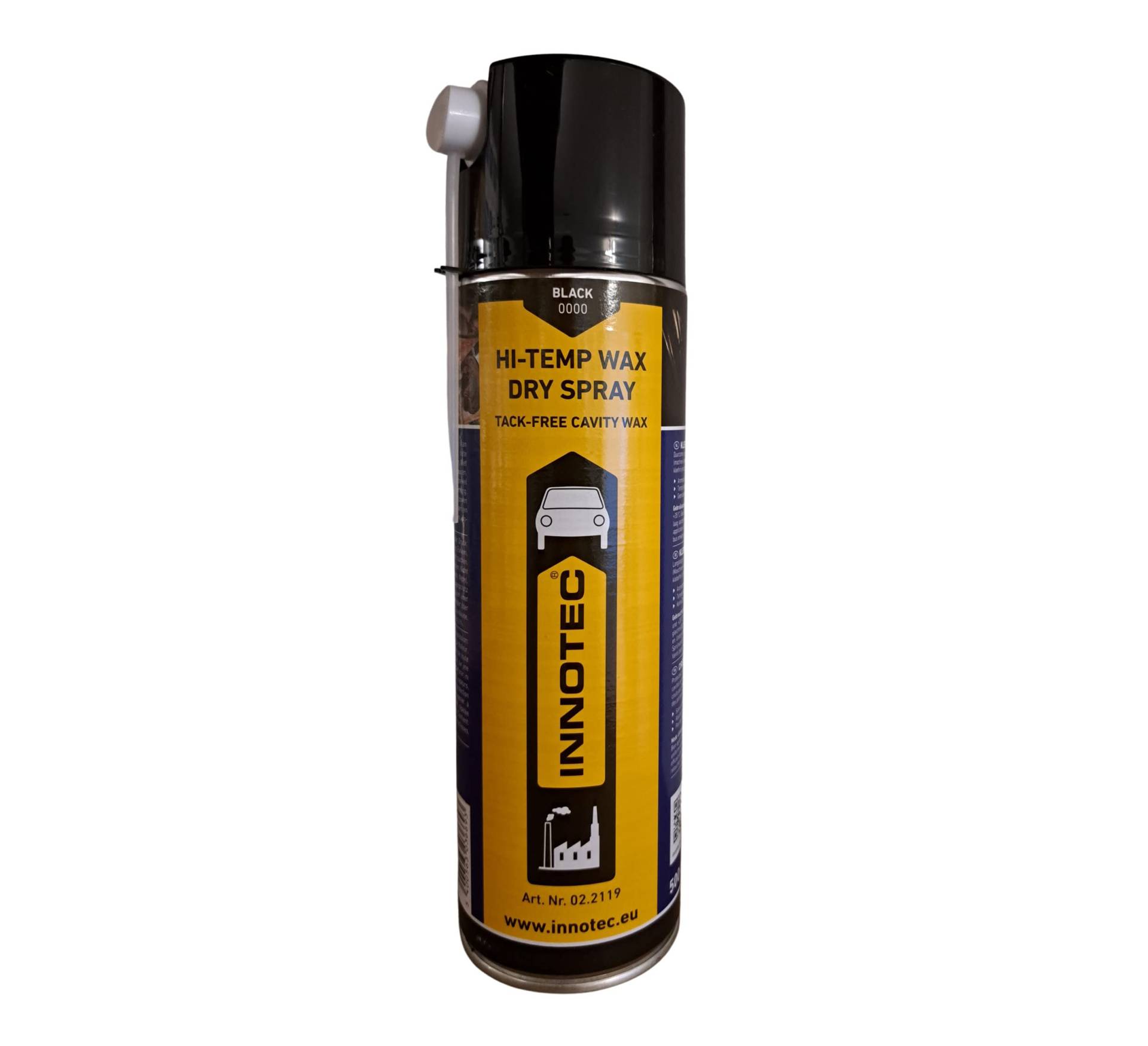 Innotec Hi-Temp Wax Spray Unterboden und Hohlraumschutz Fettspray Schwarz - Next Level Konservierung für Automotive & Industrie - Keine Anhaftung von Schmutz und Staub - 500ml Spraydose - 1 Stück von MP Produkt