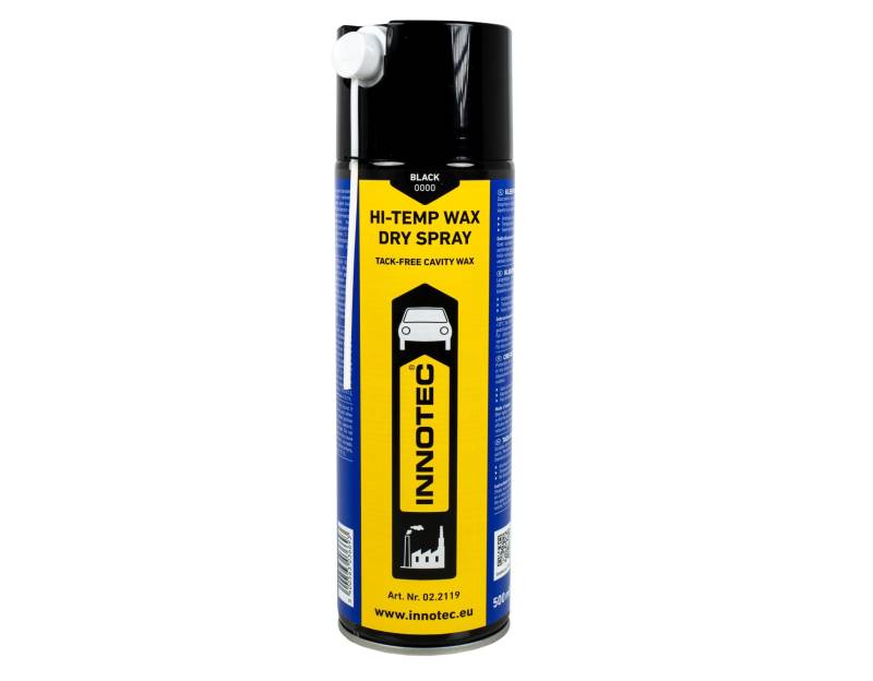 Innotec Hi-Temp Wax Spray Unterboden und Hohlraumschutz Fettspray Schwarz - Next Level Konservierung für Automotive & Industrie - Keine Anhaftung von Schmutz und Staub - 500ml Spraydose - 1 Stück von MP Produkt