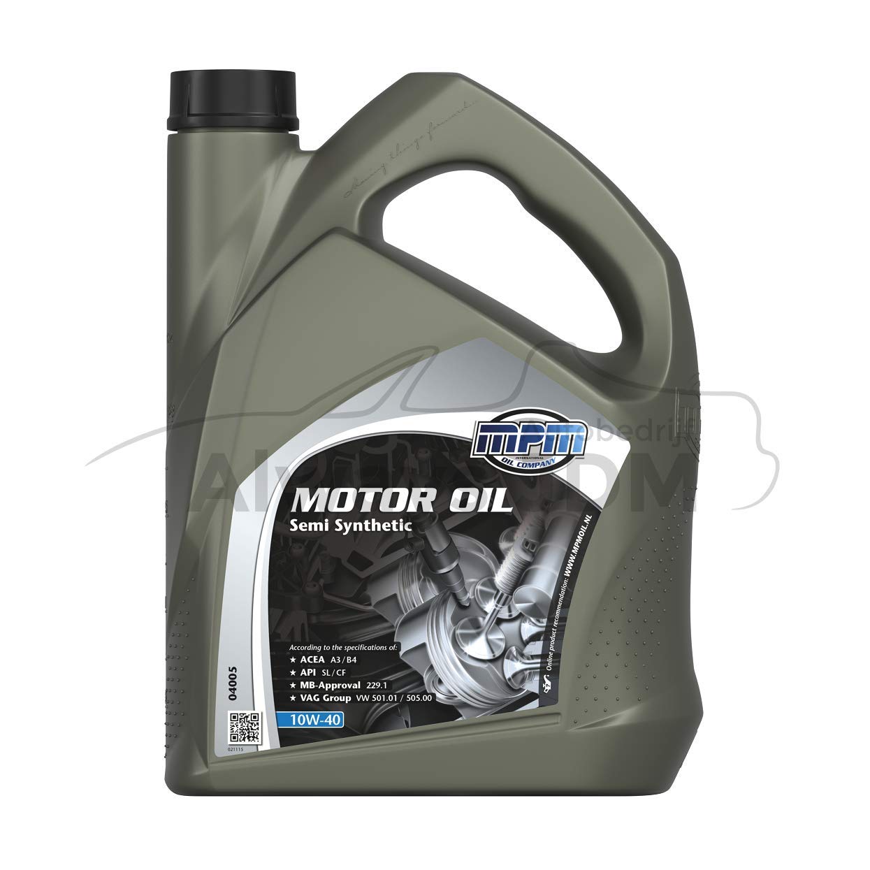 5 Liter MPM 10W-40 SEMI SYNTHETIC MB 229.1, VW 501 01, VW 505 00 von MPM