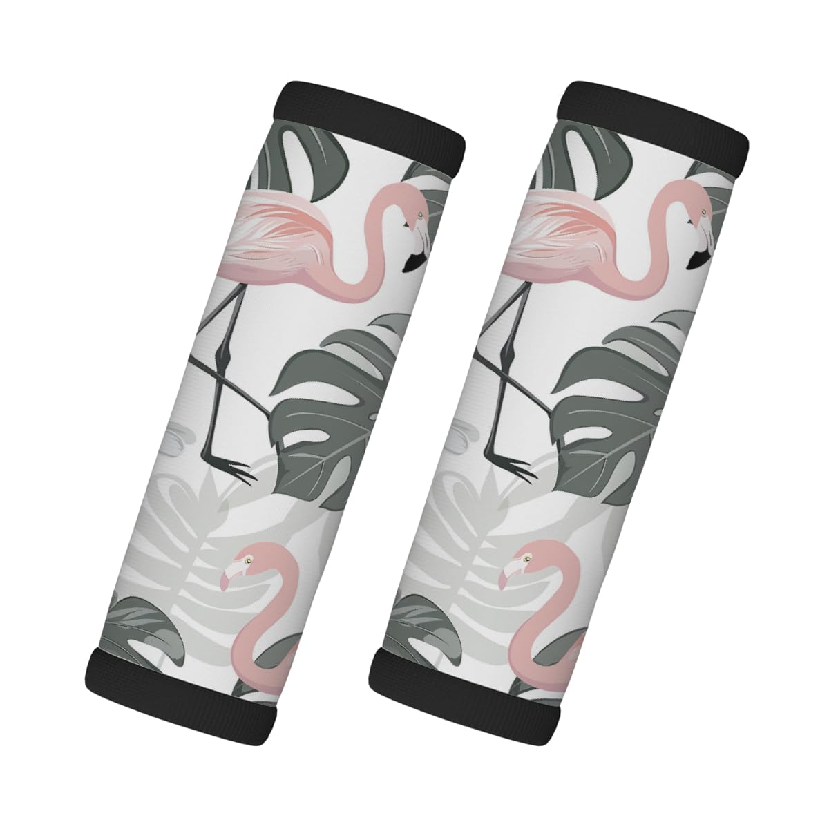 Monstera Gepäckgriffwickel, Neopren, Blätter, Flamingo, Gepäckkennzeichnungen, Zubehör für Koffer, Autotasche, Griffhandschuhe, 2 Stück Monstera Gepäckgriffwickel, Neopren, Blätter, Flamingo, Gepäckkennzeichnungen, Zubehör für Koffer, Autotasche, Griffhandschuhe, 2 Stück von MPTPTM