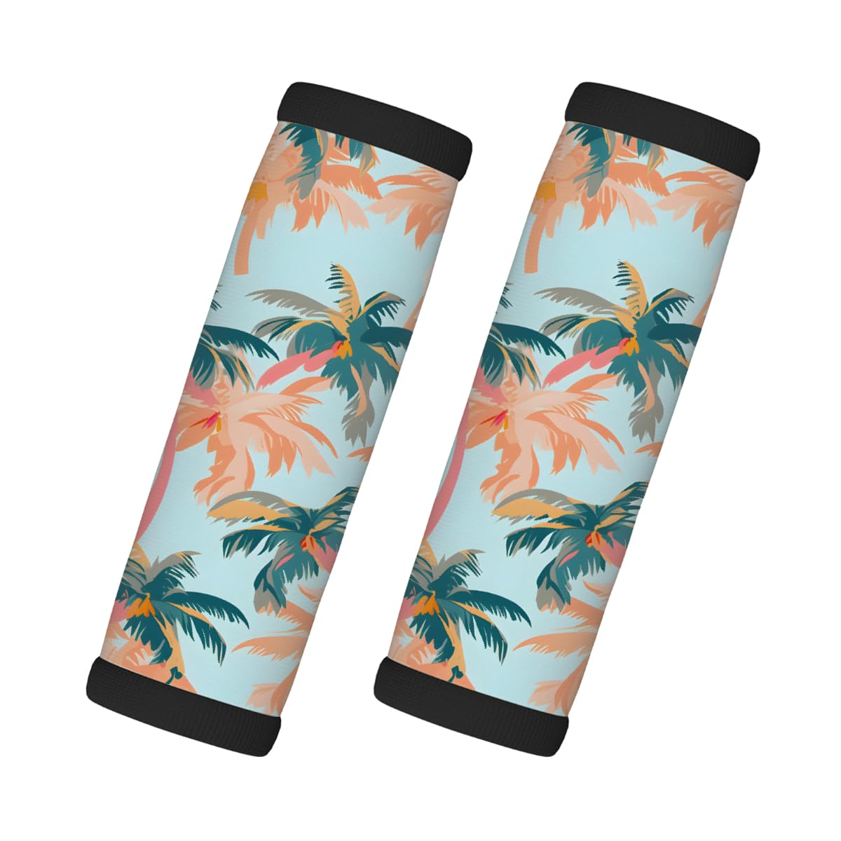 Neopren-Gepäckgriff-Umwicklung, Grün-Orange, Palme, Gepäck-Identifikation, Zubehör für Koffer, Autotasche, Griffhandschuhe, 2 Stück Neopren-Gepäckgriff-Umwicklung, Grün-Orange, Palme, Gepäck-Identifikation, Zubehör für Koffer, Autotasche, Griffhandschuhe, 2 Stück von MPTPTM