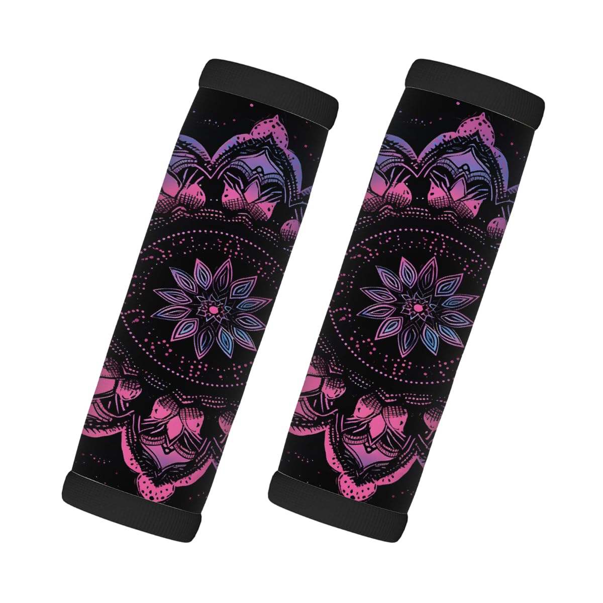 Neopren-Gepäckgriff-Umwicklung, Mandala-Tribal-Muster, Gepäckkennzeichnungen, Zubehör für Koffer, Autotasche, Griffhandschuhe, 2 Stück Neopren-Gepäckgriff-Umwicklung, Mandala-Tribal-Muster, Gepäckkennzeichnungen, Zubehör für Koffer, Autotasche, Griffhandschuhe, 2 Stück von MPTPTM