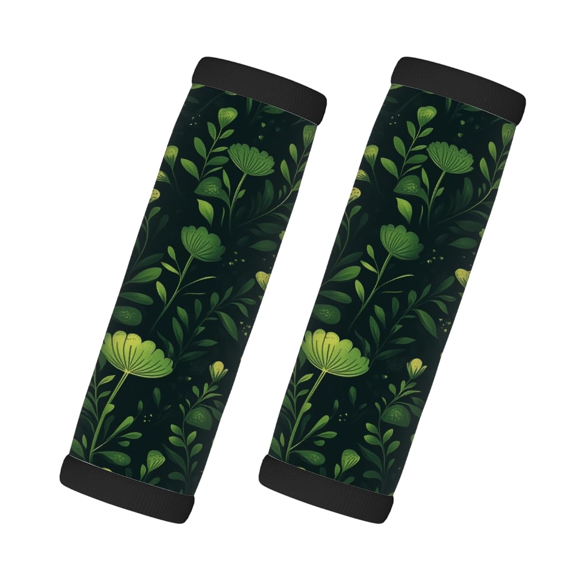 Neopren-Gepäckgriff-Umwicklung, grüne Blume, Gepäck-Identifikation, Zubehör für Koffer, Autotasche, Griffhandschuhe, 2 Stück Neopren-Gepäckgriff-Umwicklung, grüne Blume, Gepäck-Identifikation, Zubehör für Koffer, Autotasche, Griffhandschuhe, 2 Stück von MPTPTM