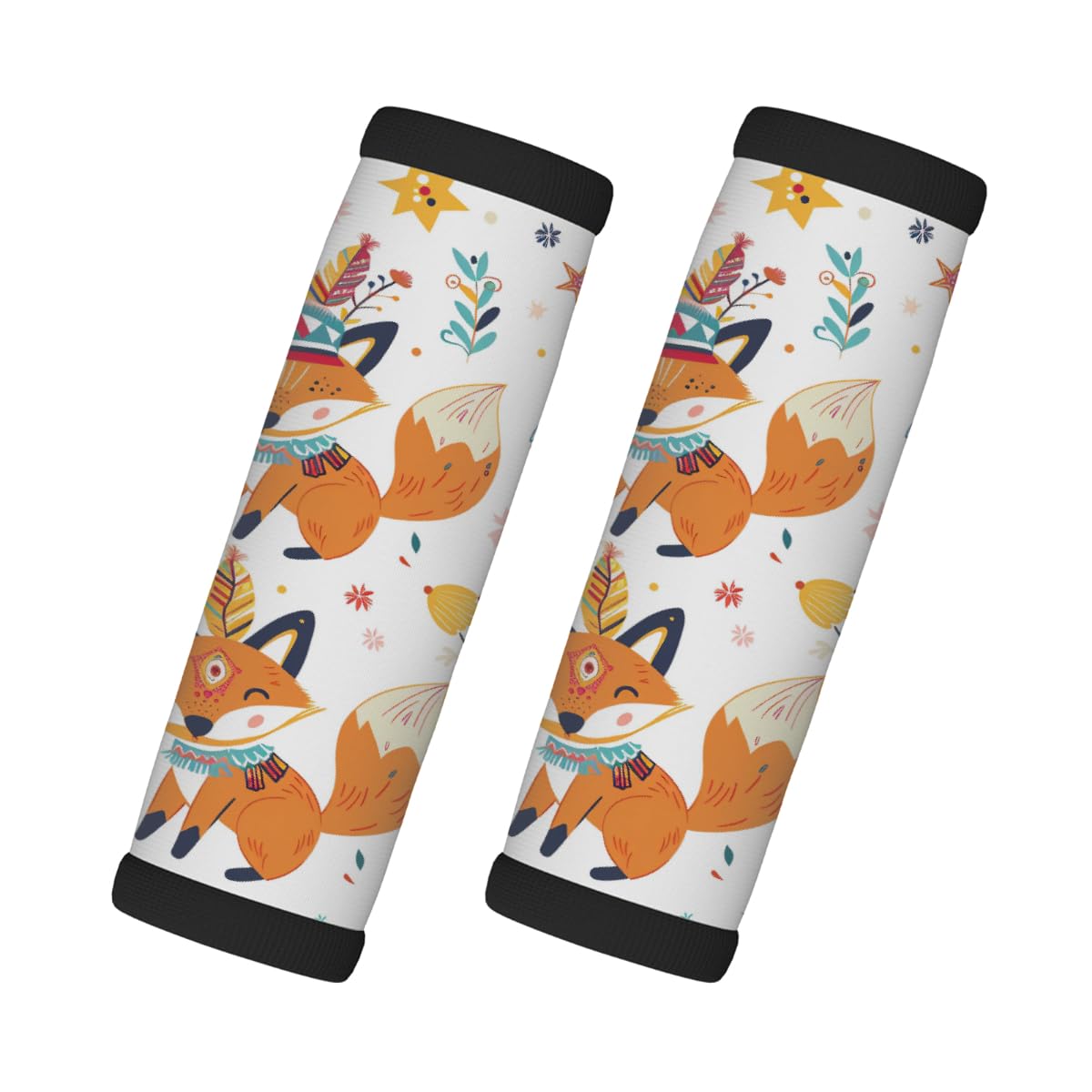 Neopren-Gepäckgriff-Umwicklung, niedlicher Fuchs-Fuchs, Zubehör für Koffer, Autotasche, Griffhandschuhe, 2 Stück Neopren-Gepäckgriff-Umwicklung, niedlicher Fuchs-Fuchs, Zubehör für Koffer, Autotasche, Griffhandschuhe, 2 Stück von MPTPTM