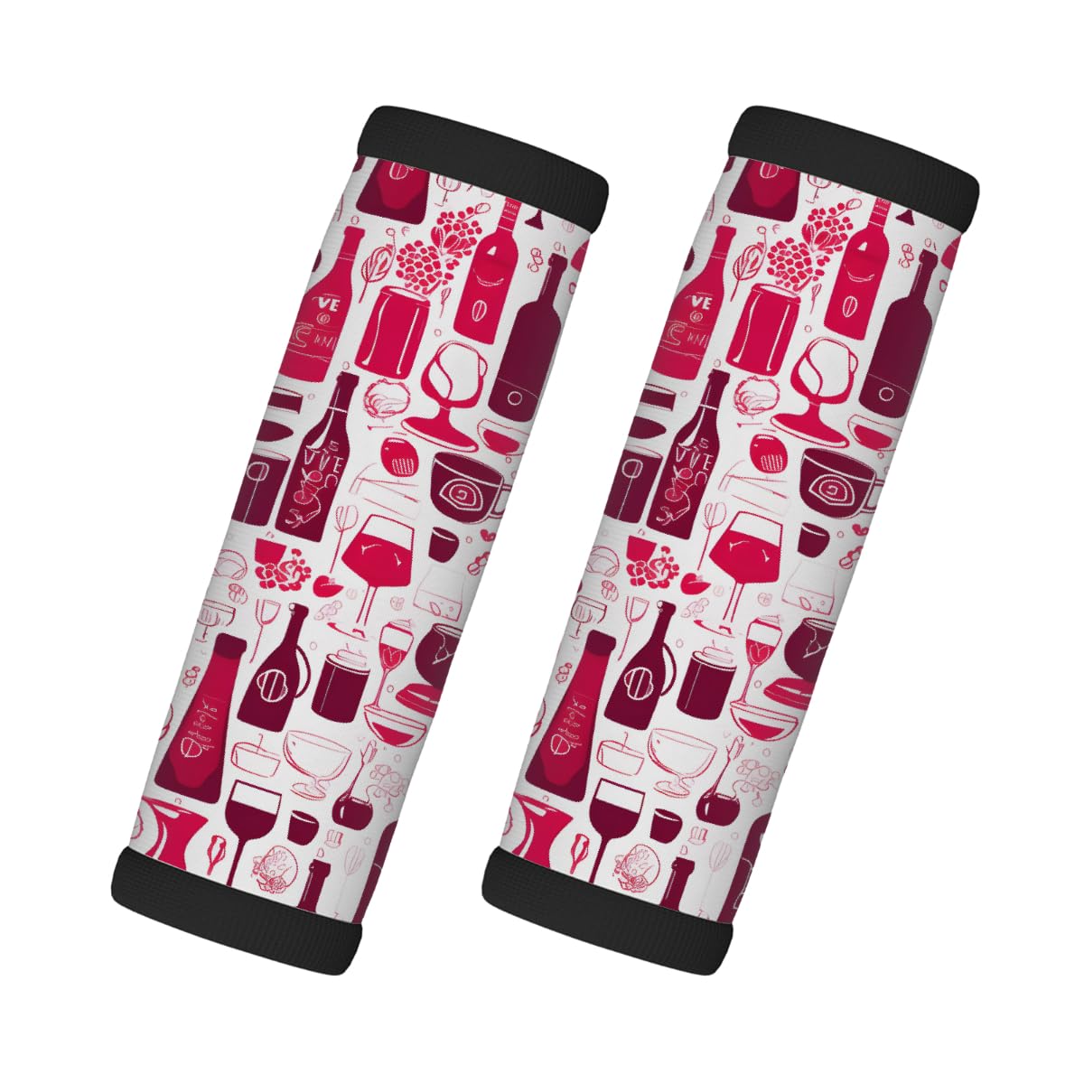 Neopren-Gepäckgriff-Umwicklung, rosa Weinrot, Gepäckkennzeichnungen, Zubehör für Koffer, Autotasche, Griffhandschuhe, 2 Stück Neopren-Gepäckgriff-Umwicklung, rosa Weinrot, Gepäckkennzeichnungen, Zubehör für Koffer, Autotasche, Griffhandschuhe, 2 Stück von MPTPTM