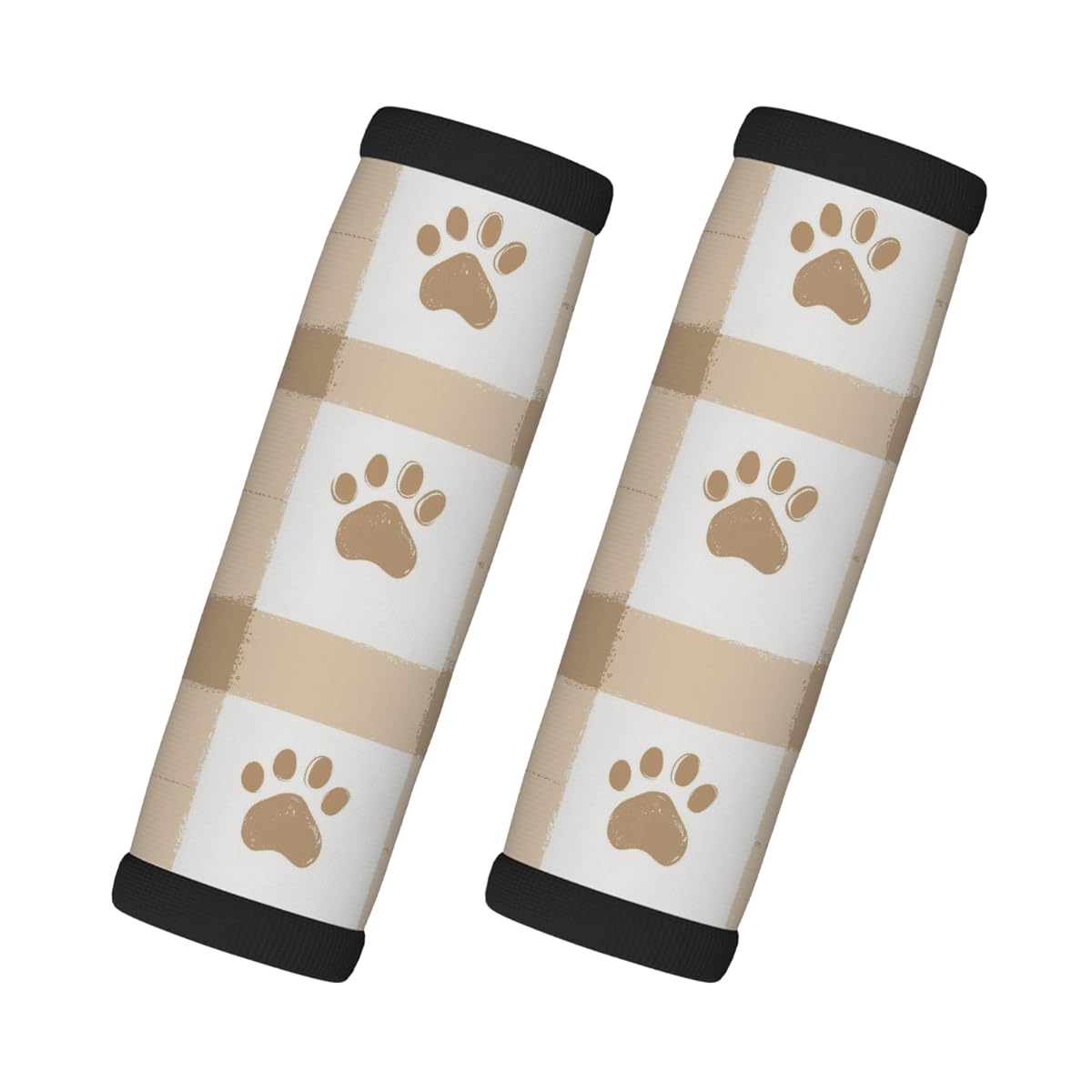 Neopren-Gepäckgriffwickel, Braun, Hundepfoten, Gepäckkennzeichnungen, Zubehör für Koffer, Autotasche, Griffhandschuhe, 2 Stück Neopren-Gepäckgriffwickel, Braun, Hundepfoten, Gepäckkennzeichnungen, Zubehör für Koffer, Autotasche, Griffhandschuhe, 2 Stück von MPTPTM