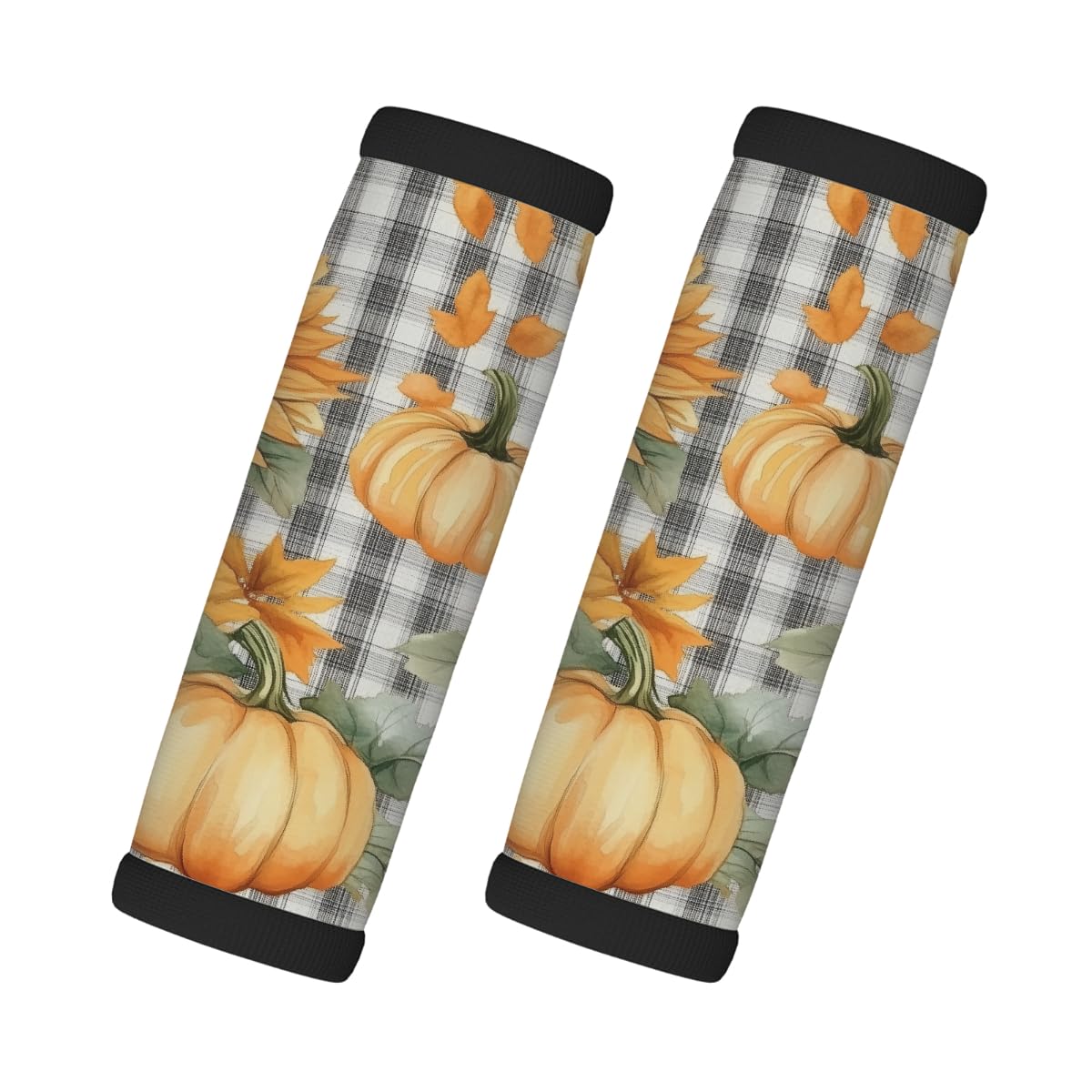 Neopren-Gepäckgriffwickel, Orange, Sonnenblume, Kürbisgitter, Gepäckkennzeichnungen, Zubehör für Koffer, Autotasche, Griffhandschuhe, 2 Stück Neopren-Gepäckgriffwickel, Orange, Sonnenblume, Kürbisgitter, Gepäckkennzeichnungen, Zubehör für Koffer, Autotasche, Griffhandschuhe, 2 Stück von MPTPTM