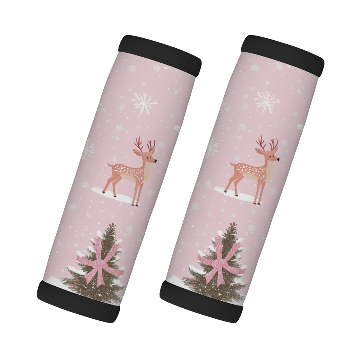 Neopren-Gepäckgriffwickel, Rosa, Weihnachtsbaum, Elch, Gepäckkennzeichnungen, Zubehör für Koffer, Autotasche, Griffhandschuhe, 2 Stück Neopren-Gepäckgriffwickel, Rosa, Weihnachtsbaum, Elch, Gepäckkennzeichnungen, Zubehör für Koffer, Autotasche, Griffhandschuhe, 2 Stück von MPTPTM