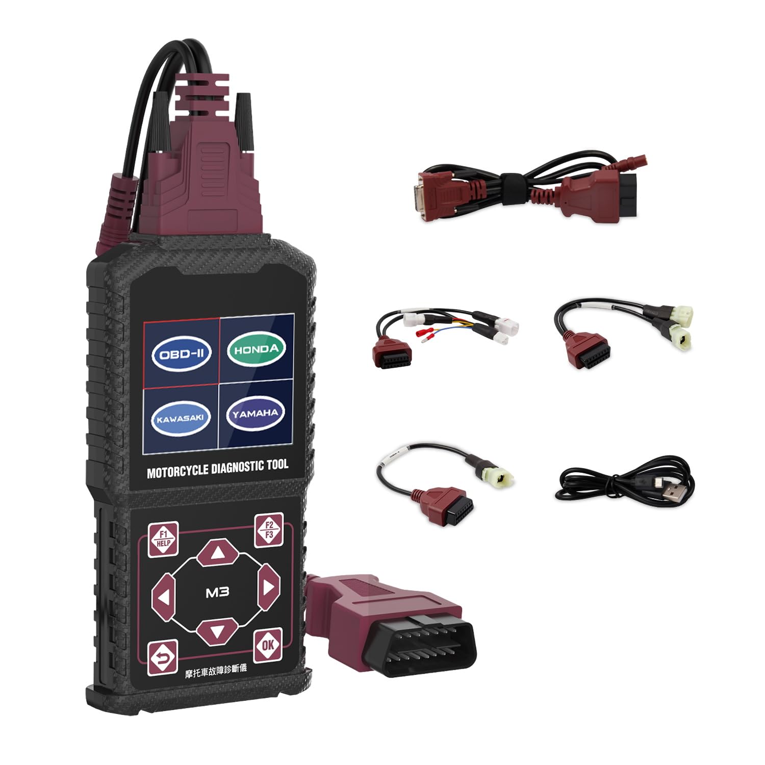 MRCARTOOL Motorrad Diagnosegerät OBD2 Motorrad Scanner for Kawasaki Honda Yamaha EU Motorrad Diagnose Fehlerspeicher Auslesen Motorrad Diagnose Werkzeug Diagnosefehler Klare Fehlercodes MRCARTOOL Motorrad Diagnosegerät OBD2 Motorrad Scanner for Kawasaki Honda Yamaha EU Motorrad Diagnose Fehlerspeicher Auslesen Motorrad Diagnose Werkzeug Diagnosefehler Klare Fehlercodes von MRCARTOOL