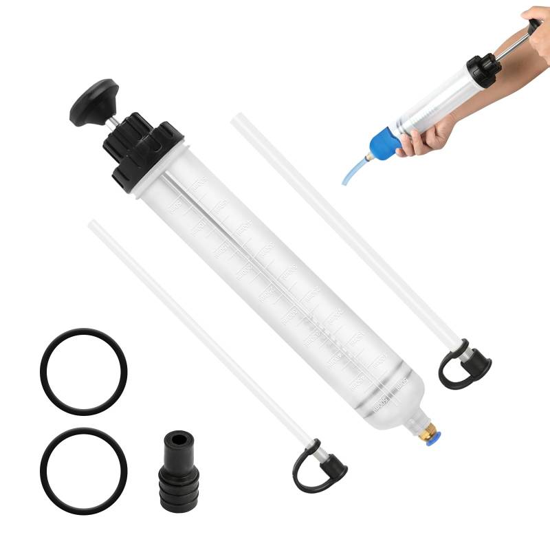 MRCARTOOL Ölabsaugspritze 500ml Ölspritze Handpumpe Ölpumpe, Ölabsaugpistole Flüssigkeitsabsauger und Füllpumpe Absaugpumpe für Bremsflüssigkeit, Getriebeöle, Kühlflüssigkeit, Motoröl, Hinterachsöl von MRCARTOOL