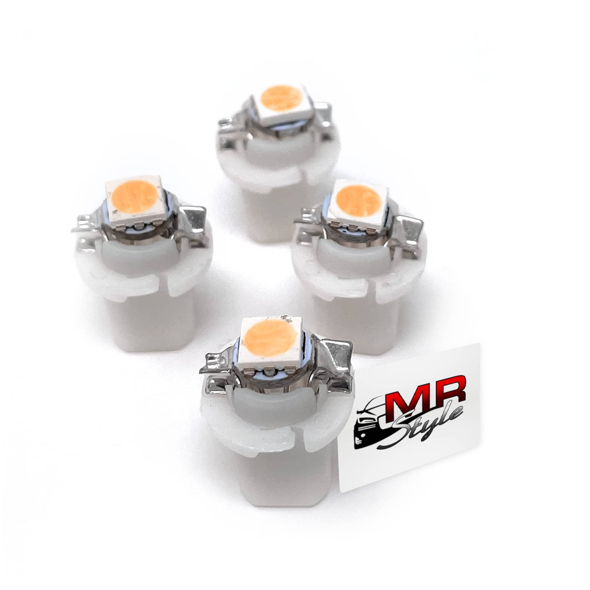 MR-Style 4x high Power LED Tacho Beleuchtung kompatibel mit Smart Fortwo 450 + Aufkleber (weiß) von MR-Style