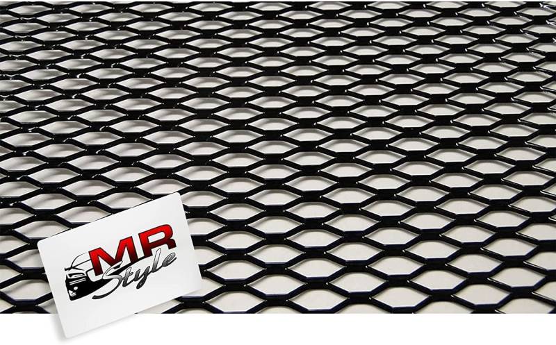 MR-Style Alu Renngitter | Grillgitter | Racegitter | Streckgitter, 33 x 33cm | TUNING | STYLING | das Qualitativ hochwertige Gitter (schwarz) von MR-Style