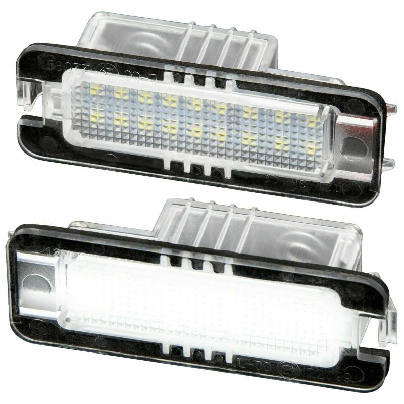 MR-Style LED Kennzeichenbeleuchtung, Beleuchtung für Nummernschild kompatibel mit Golf 4/ Golf 5/ Golf 6/ Golf 7, Lupo, Bora mit CAN-Bus-Widerstand von MR-Style