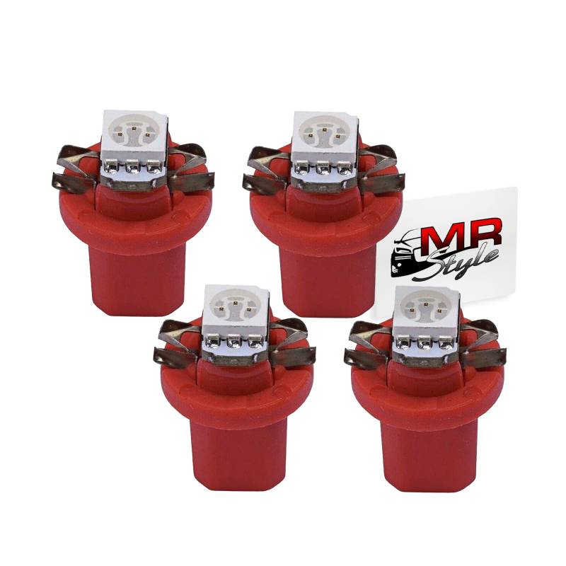 MR-Style Set Aufkleber und 4x high Power LED Tachobeleuchtung (rot) kompatibel mit VW Vento + Golf 3, Instrumentenbeleuchtung Umbauset von MR-Style