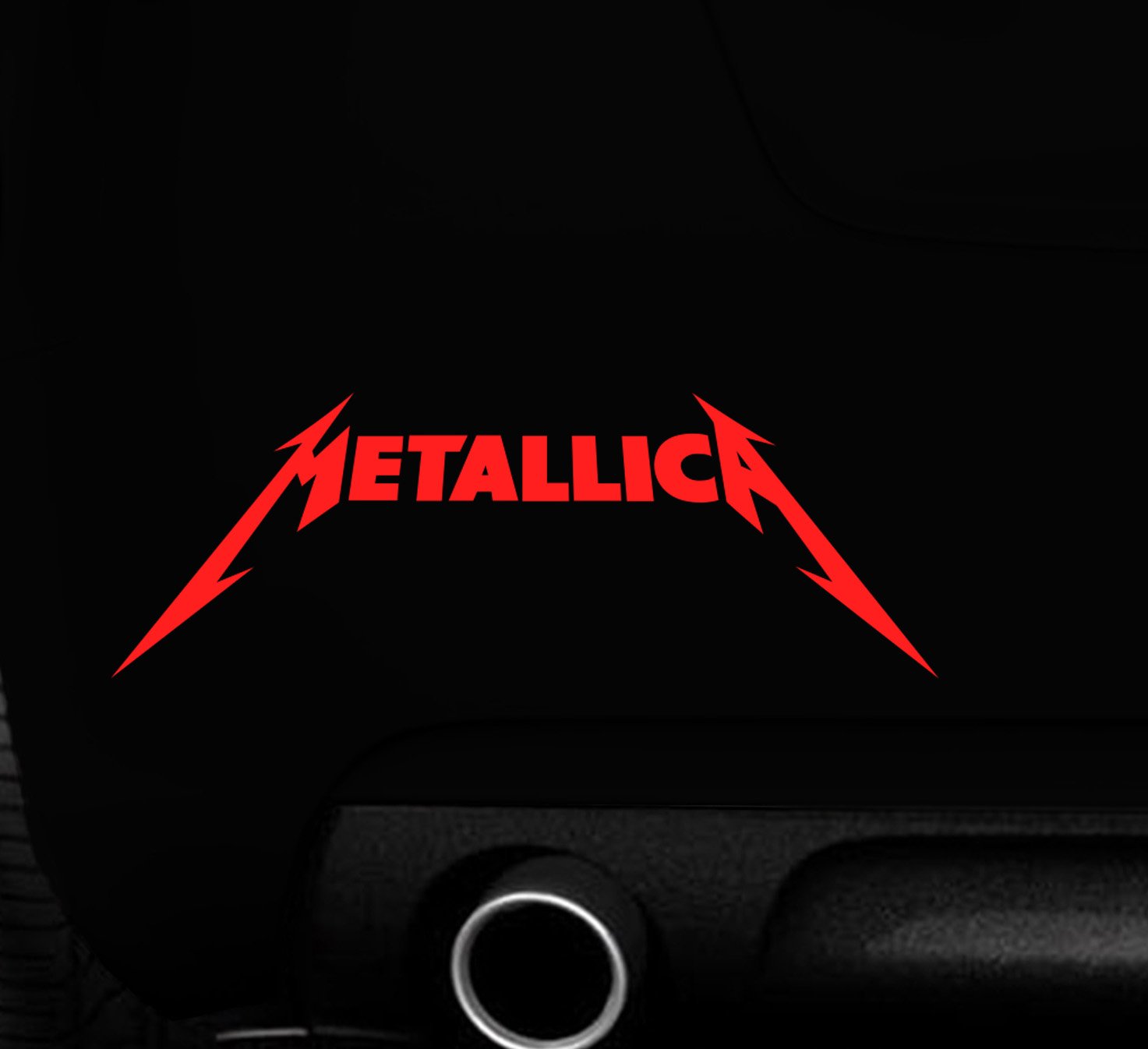 Metallica Rock Band Aufkleber Auto Van Truck 4 x 4 Auto Boot Laptop Fenster Wand Vinyl Aufkleber von MR WHEEL TRIMS