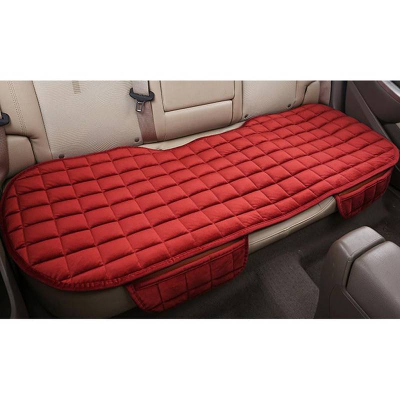 MRSYZDRM Auto Sitzbezüge Sets für Tesla Model 3 Highland 2023 2025,Plüsch Autositzbezüge Set Schonbezüge Winter Warme Sitzbezug Sitzauflagen Sitzschoner Innenraum Zubehör,A-Red-Back Seat-1 Pcs von MRSYZDRM