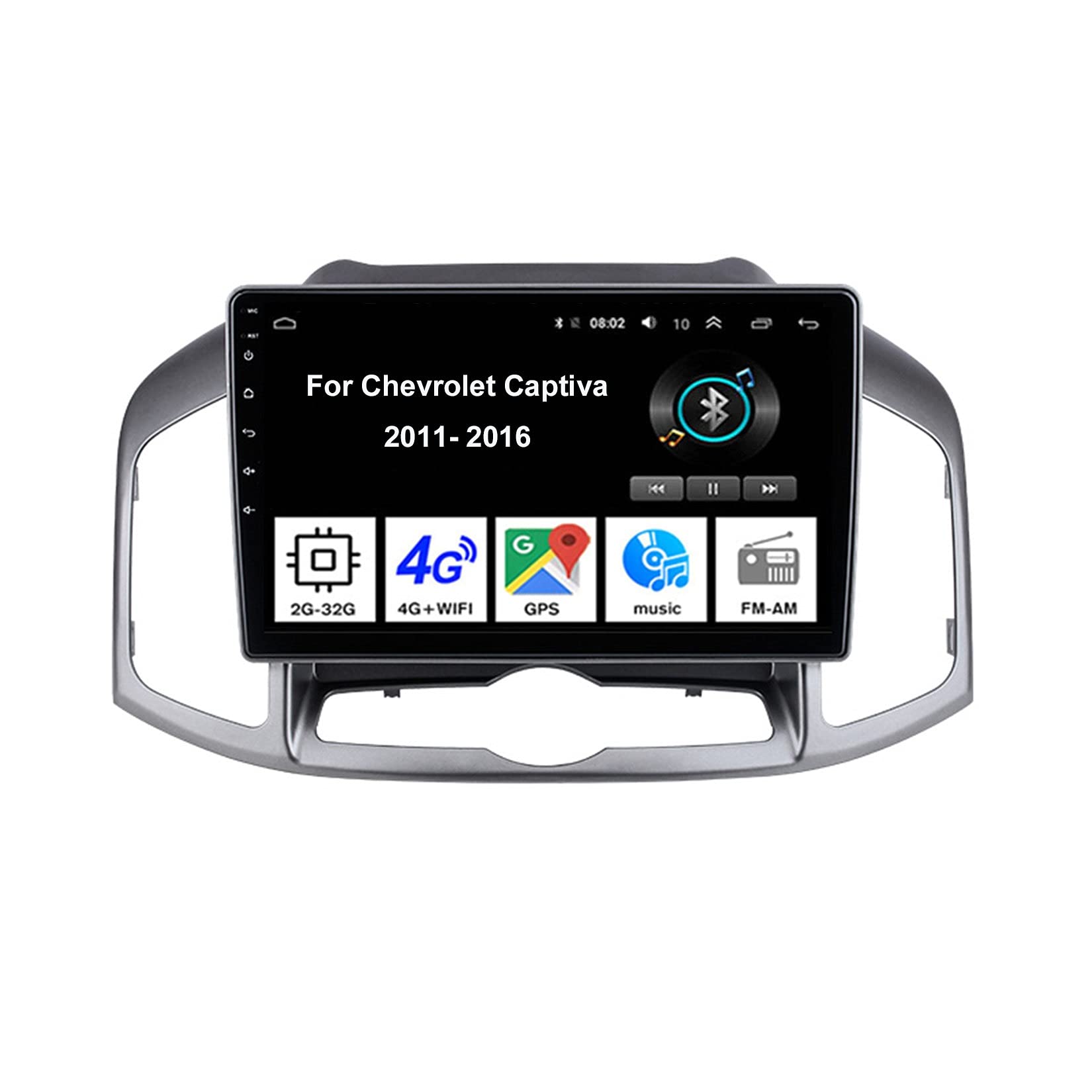 Android Auto Stereo GPS Navigation Für Chevrolet Captiva 2011-2016 Auto Zubehör Einfügen und verwenden Unterstützt Auto Radio/Multimedia/Dual USB DVR MP5/Bluetooth Lenkradsteuerung von MRWJ
