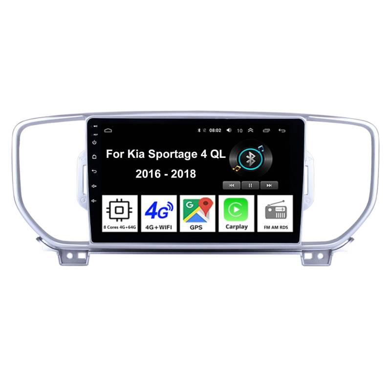 Car Multimedia Autoradio Doppeldin Radio Mit Navigation Für Kia Sportage 4 QL 2016-2018 Auto Zubehör Einfügen Und Verwenden Navigationsgeräte GPS Car Video Player Steering Wheel Control von MRWJ