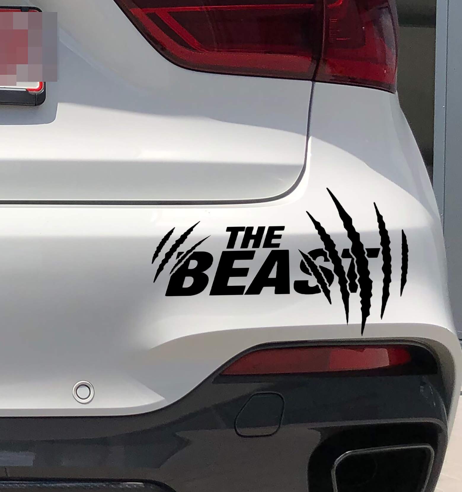 MS Car Sticker The Beast Beastkrallen Aufkleber Konturgeschnitten in 2 versch. Größen (01 schwarz Glanz, 23x19cm) von MS Car Sticker