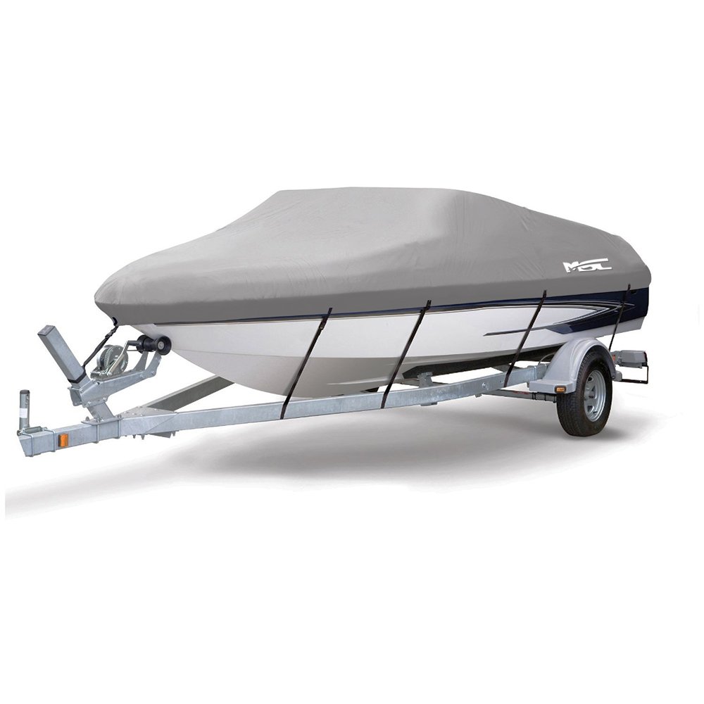 MSC Bootsabdeckung, strapazierfähig, 600D Marine Grade Polyester Canvas, wasserdicht, passend für V-Rumps, Tri-Hull, Runabout Bootsabdeckung, grau, Model B - Length:14'-16' Beam Width: up to 90" MSC Bootsabdeckung, strapazierfähig, 600D Marine Grade Polyester Canvas, wasserdicht, passend für V-Rumps, Tri-Hull, Runabout Bootsabdeckung, grau, Model B - Length:14'-16' Beam Width: up to 90" von MSC